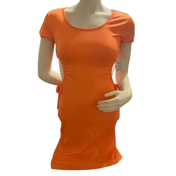 Jolie & Joy Dresses & Skirts - Jolie & Joy Orange Cut Out Dress